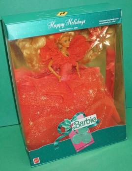 Mattel - Barbie - Happy Holidays 1990 - Doll